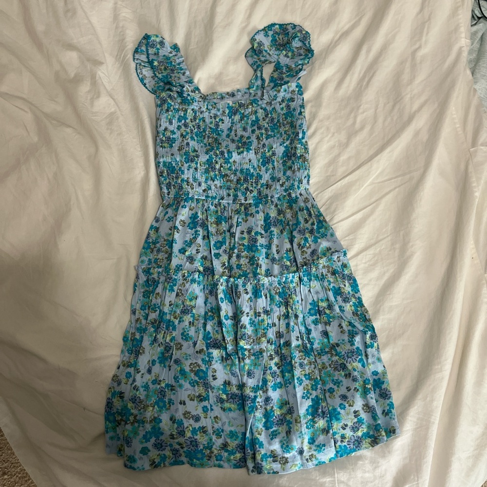 Floral Blue Dress